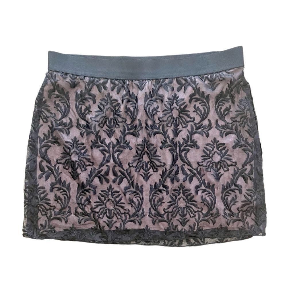 Bailey 44  lace overlay mini skirt
